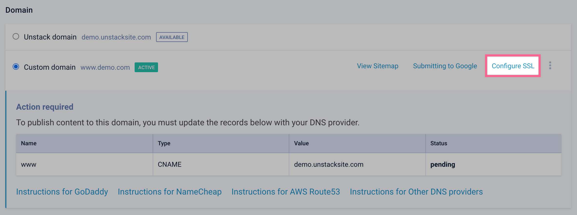 Configure SSL